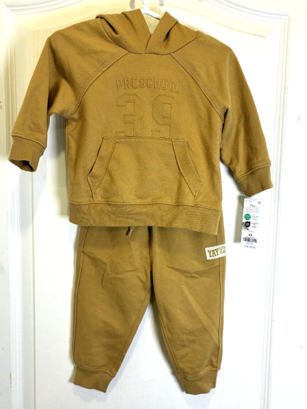 Carters: Two Piece Hoody, Color: Mustard